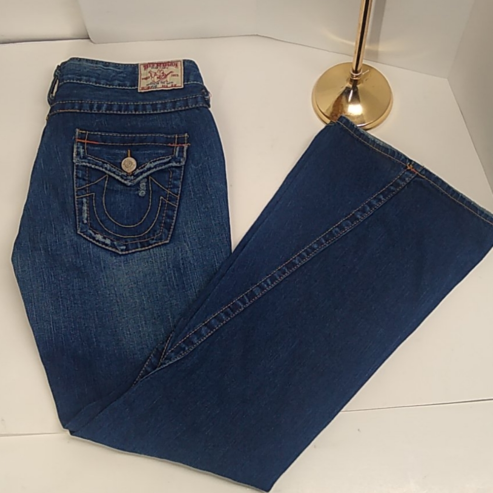 True Religion Women's wide leg jeans